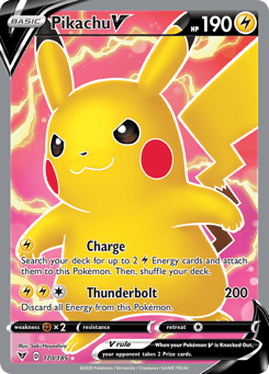 Pikachu V 170/185 Vivid Voltage