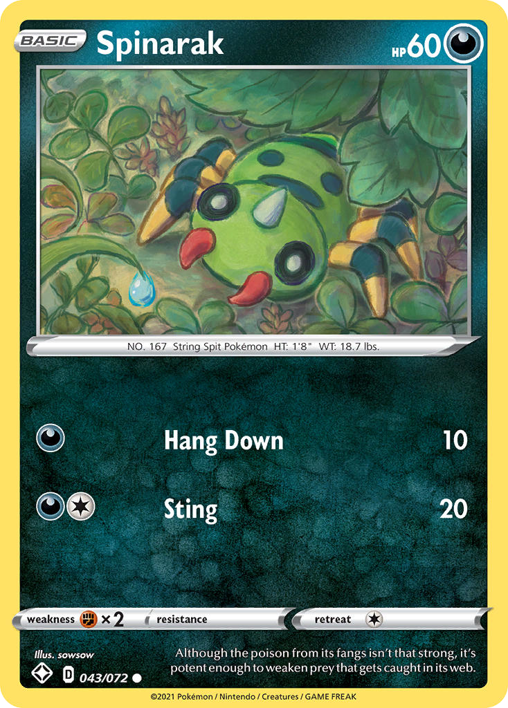 Spinarak 043/072 Shining Fates