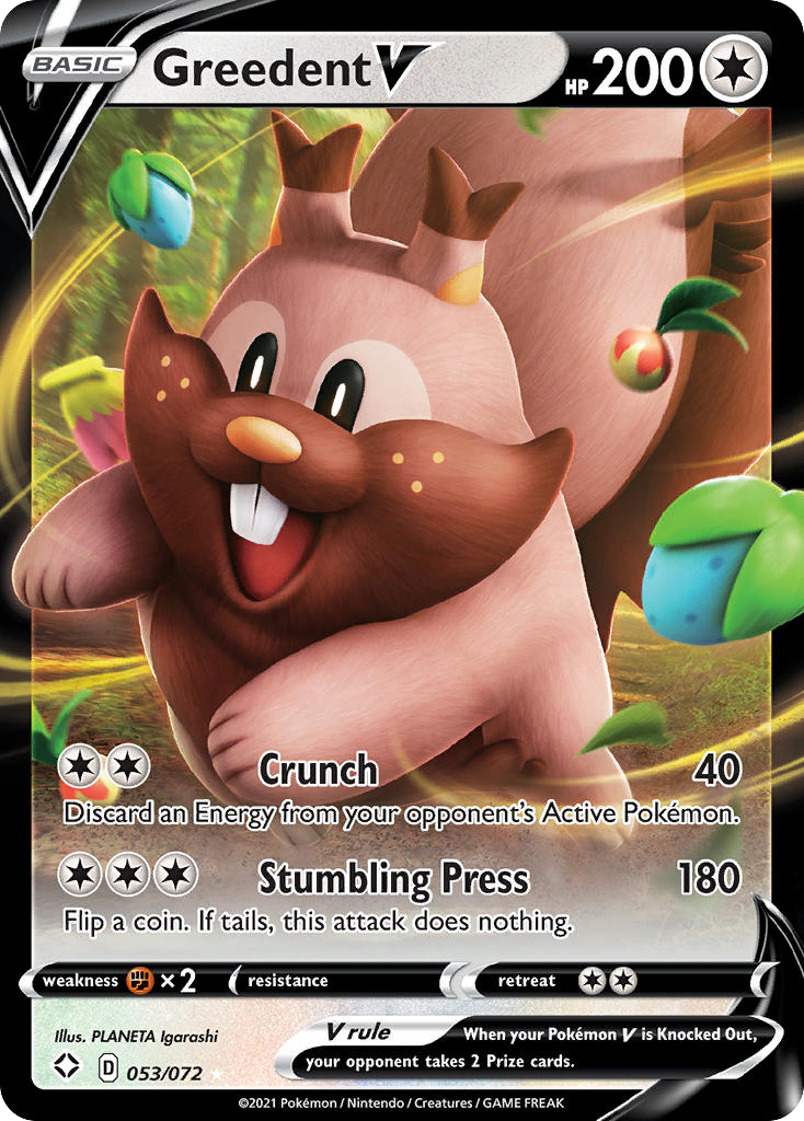 Greedent V 053/072 Shining Fates