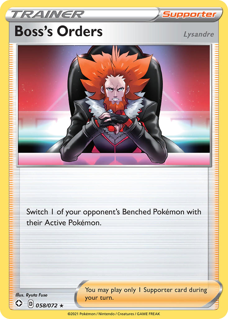 Boss's Orders 058/072 Shining Fates