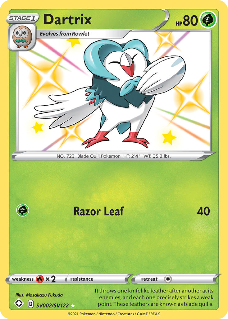 Dartrix SV002/SV122 Shining Fates Shiny Vault