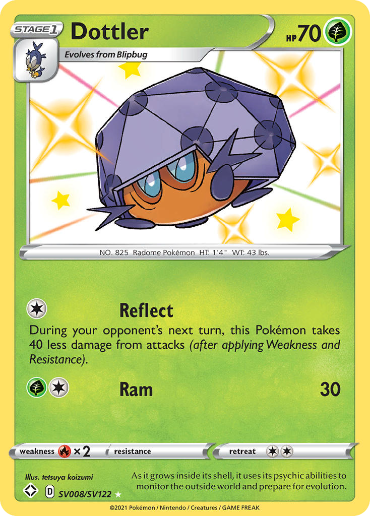 Dottler SV008/SV122 Shining Fates Shiny Vault