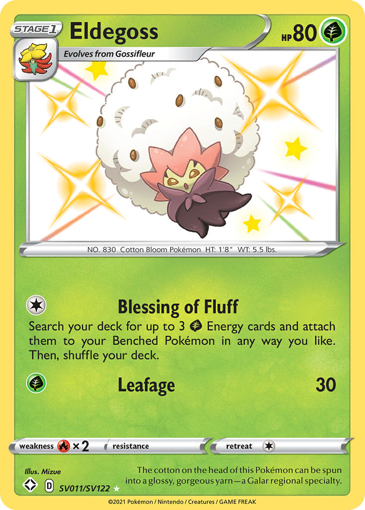 Eldegoss SV011/SV122 Shining Fates Shiny Vault