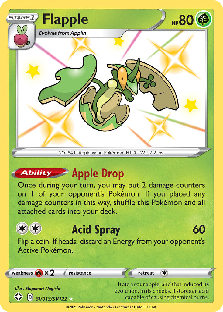 Flapple SV013/SV122 Shining Fates Shiny Vault
