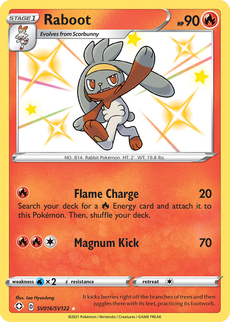 Raboot SV016/SV122 Shining Fates Shiny Vault