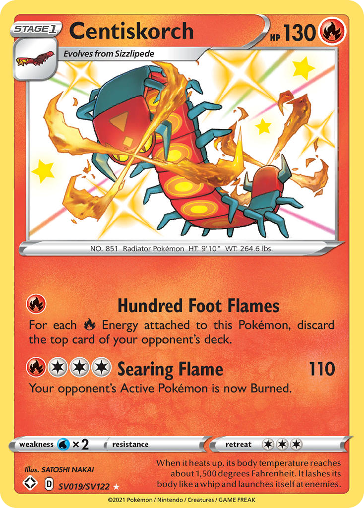 Centiskorch SV019/SV122 Shining Fates Shiny Vault