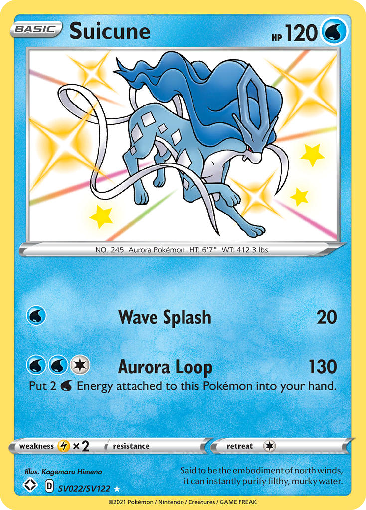Suicune SV022/SV122 Shining Fates Shiny Vault