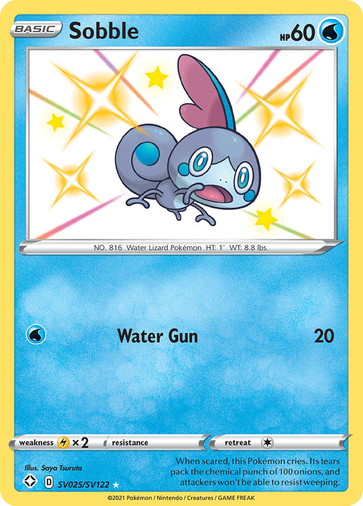 Sobble SV025/SV122 Shining Fates Shiny Vault