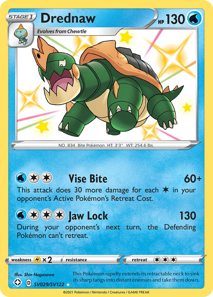 Drednaw SV029/SV122 Shining Fates Shiny Vault