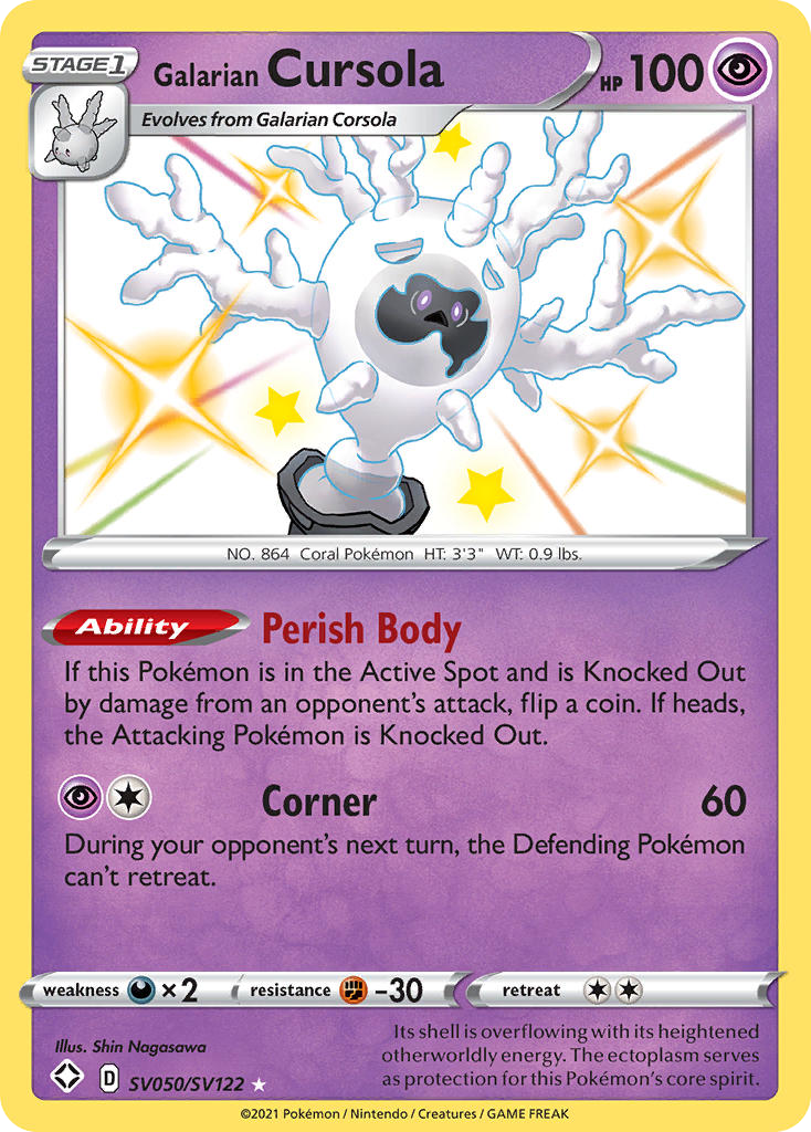 Galarian Cursola SV050/SV122 Shining Fates Shiny Vault