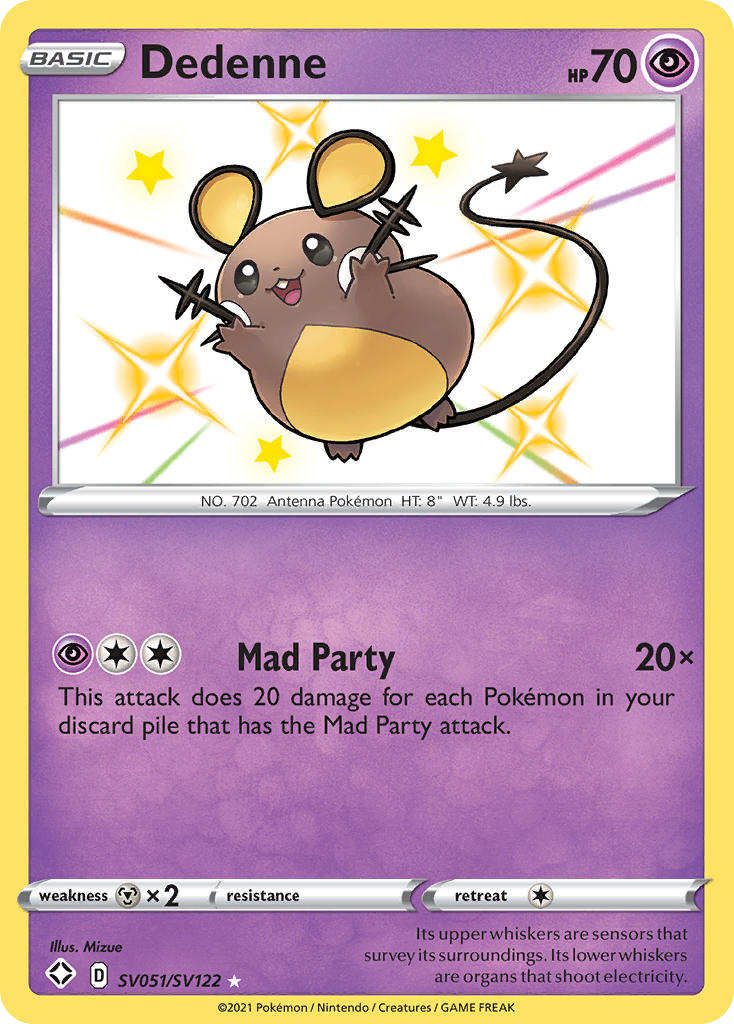 Dedenne SV051/SV122 Shining Fates Shiny Vault