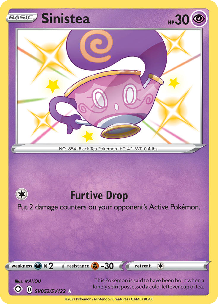 Sinistea SV052/SV122 Shining Fates Shiny Vault