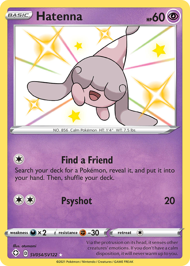 Hatenna SV054/SV122 Shining Fates Shiny Vault