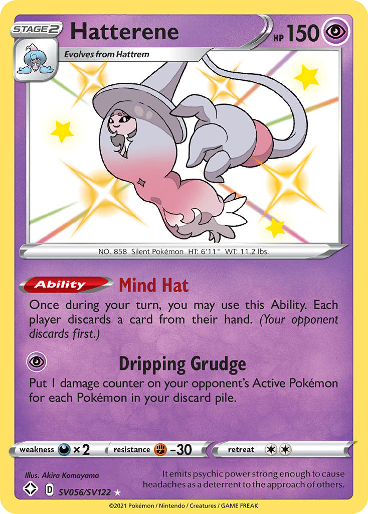 Hatterene SV056/SV122 Shining Fates Shiny Vault