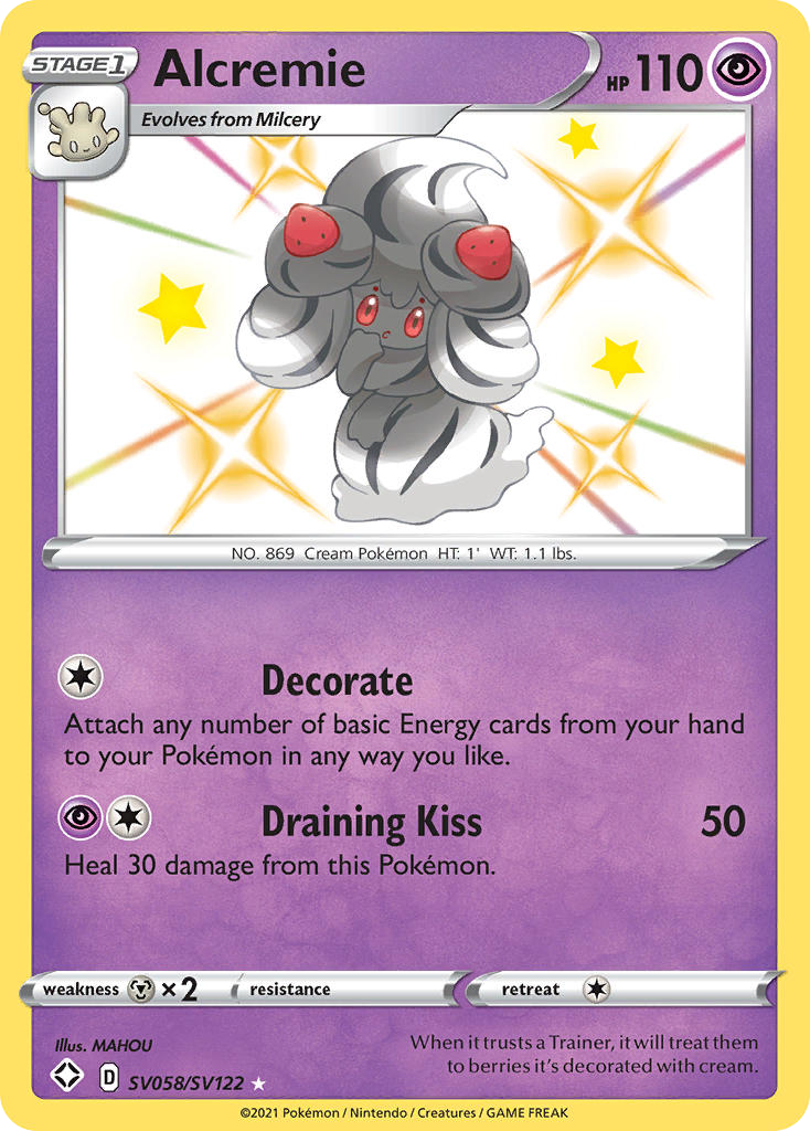 Alcremie SV058/SV122 Shining Fates Shiny Vault