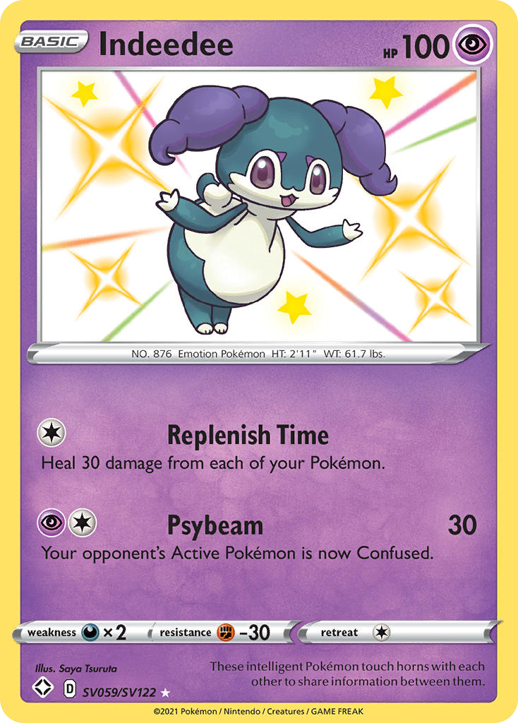 Indeedee SV059/SV122 Shining Fates Shiny Vault