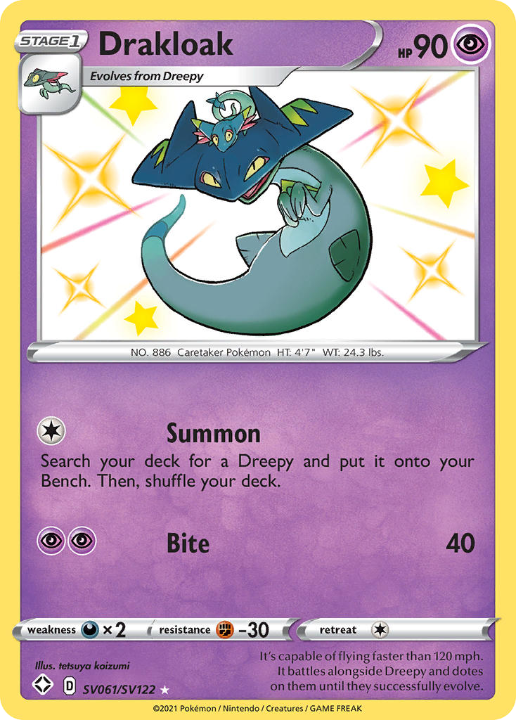 Drakloak SV061/SV122 Shining Fates Shiny Vault