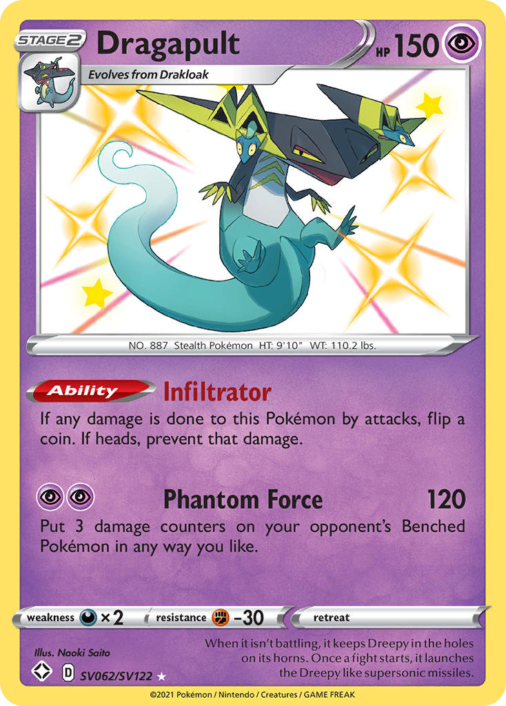 Dragapult SV062/SV122 Shining Fates Shiny Vault