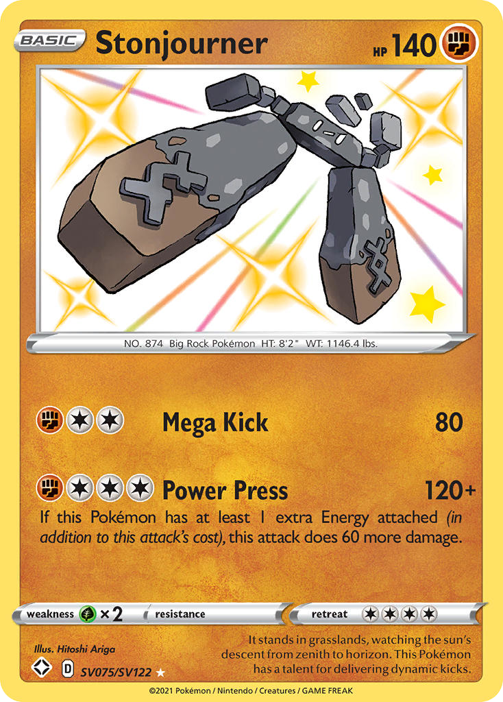 Stonjourner SV075/SV122 Shining Fates Shiny Vault