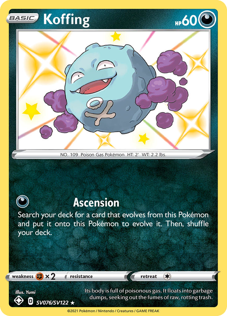 Koffing SV076/SV122 Shining Fates Shiny Vault