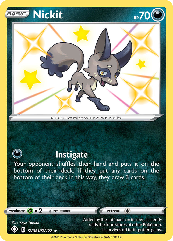 Nickit SV081/SV122 Shining Fates Shiny Vault