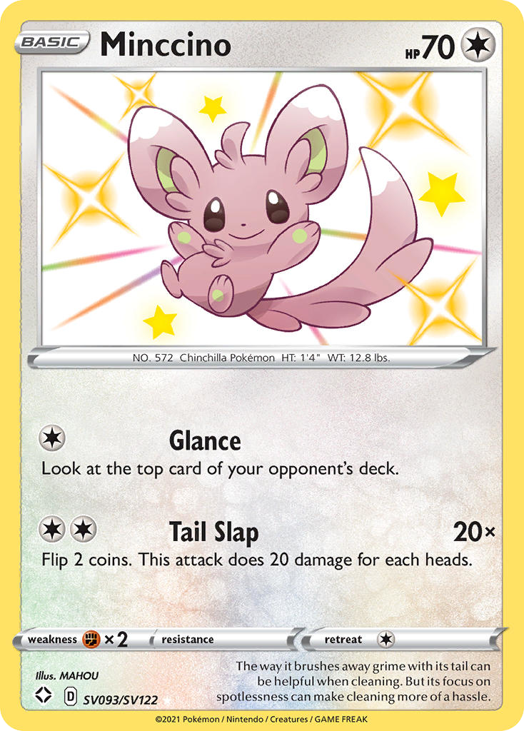 Minccino SV093/SV122 Shining Fates Shiny Vault