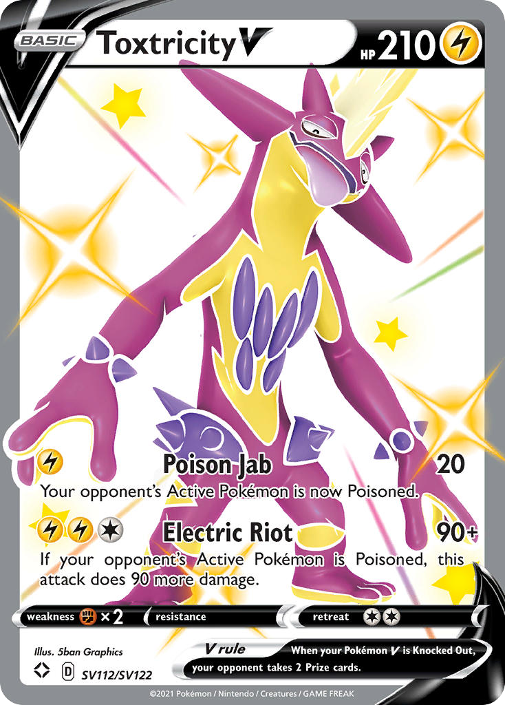 Toxtricity V SV112/SV122 Shining Fates Shiny Vault