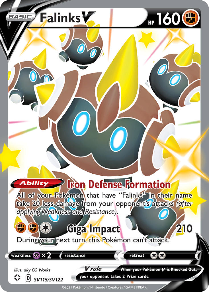 Falinks V SV115/SV122 Shining Fates Shiny Vault