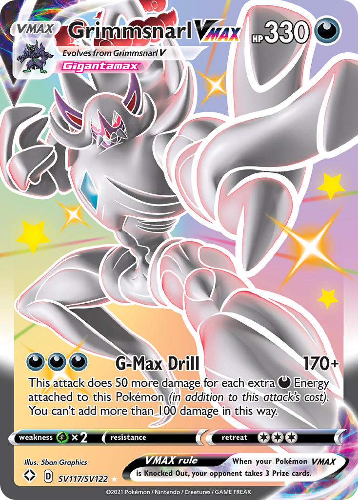 Grimmsnarl VMAX SV117/SV122 Shining Fates Shiny Vault