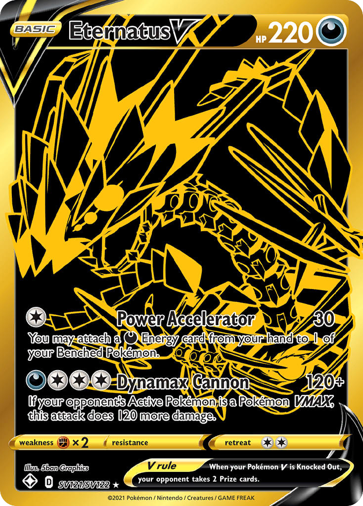 Eternatus V SV121/SV122 Shining Fates Shiny Vault
