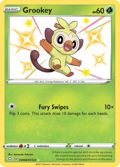 Grookey SV004/SV122 Shining Fates Shiny Vault