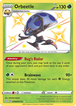 Orbeetle SV009/SV122 Shining Fates Shiny Vault