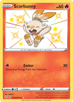 Scorbunny SV015/SV122 Shining Fates Shiny Vault