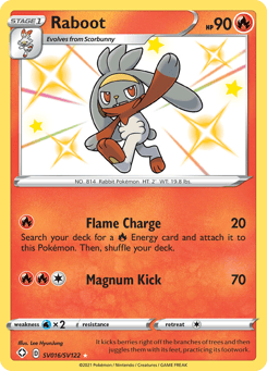 Raboot SV016/SV122 Shining Fates Shiny Vault