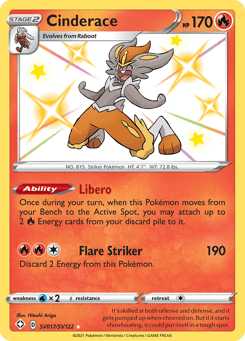 Cinderace SV017/SV122 Shining Fates Shiny Vault