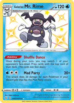Galarian Mr. Rime SV021/SV122 Shining Fates Shiny Vault