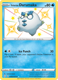 Galarian Darumaka SV023/SV122 Shining Fates Shiny Vault