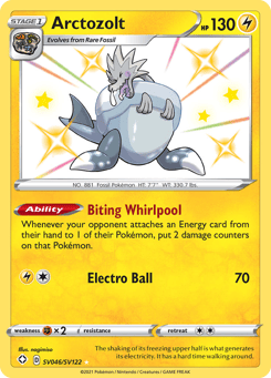 Arctozolt SV046/SV122 Shining Fates Shiny Vault