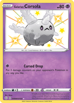 Galarian Corsola SV049/SV122 Shining Fates Shiny Vault