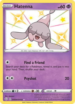 Hatenna SV054/SV122 Shining Fates Shiny Vault