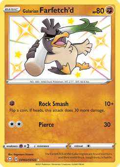 Galarian Farfetch'd SV063/SV122 Shining Fates Shiny Vault