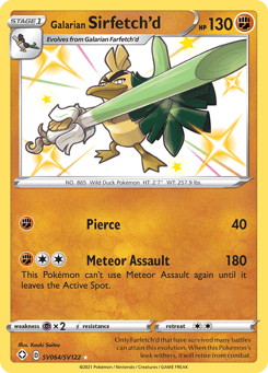 Galarian Sirfetch'd SV064/SV122 Shining Fates Shiny Vault