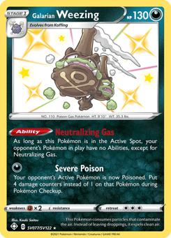 Galarian Weezing SV077/SV122 Shining Fates Shiny Vault