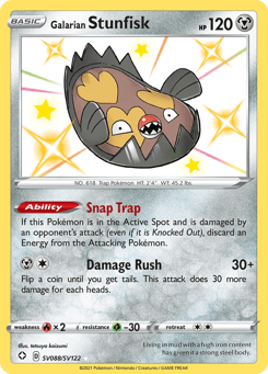 Galarian Stunfisk SV088/SV122 Shining Fates Shiny Vault