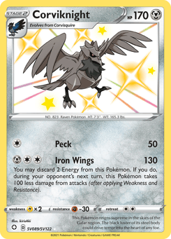 Corviknight SV089/SV122 Shining Fates Shiny Vault