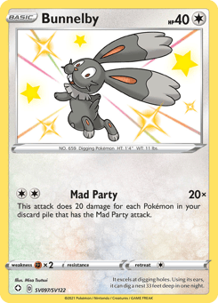 Bunnelby SV097/SV122 Shining Fates Shiny Vault