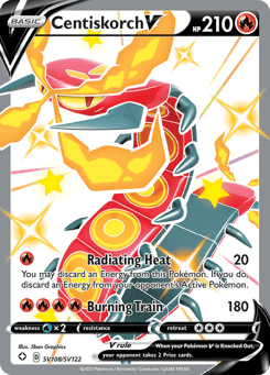 Centiskorch V SV108/SV122 Shining Fates Shiny Vault