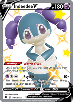 Indeedee V SV114/SV122 Shining Fates Shiny Vault