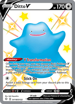 Ditto V SV118/SV122 Shining Fates Shiny Vault