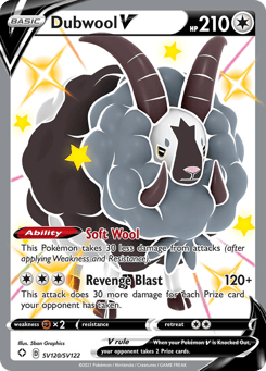 Dubwool V SV120/SV122 Shining Fates Shiny Vault